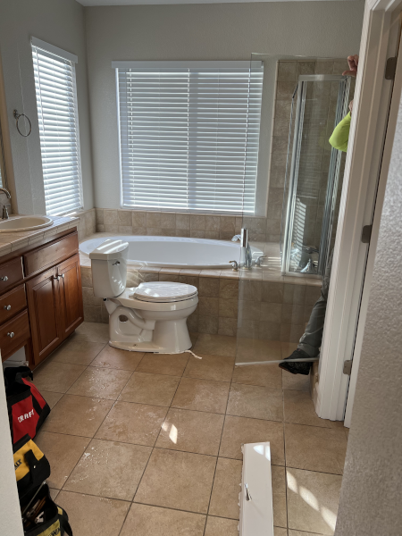 evans bathrrom remodel before