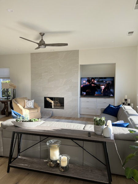 Griffin fireplace remodel after