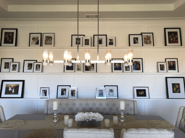 Dining room lighting after