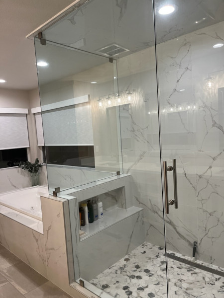 Daily bathroom remodel shower and bath after